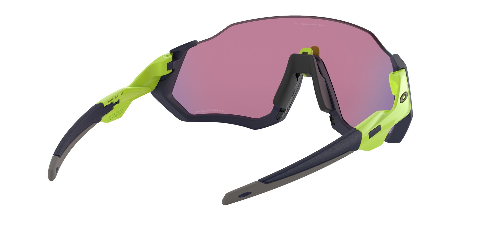 Oakley Flight Jacket Sonnenbrille Matte Navy, Prizm Road 