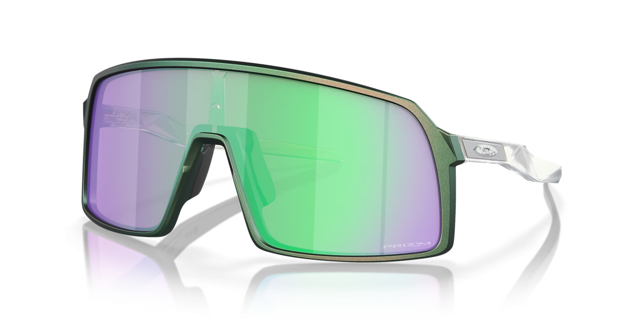 Oakley Sutro Sonnenbrille Silver Green Colorshift/Prizm Road Jade