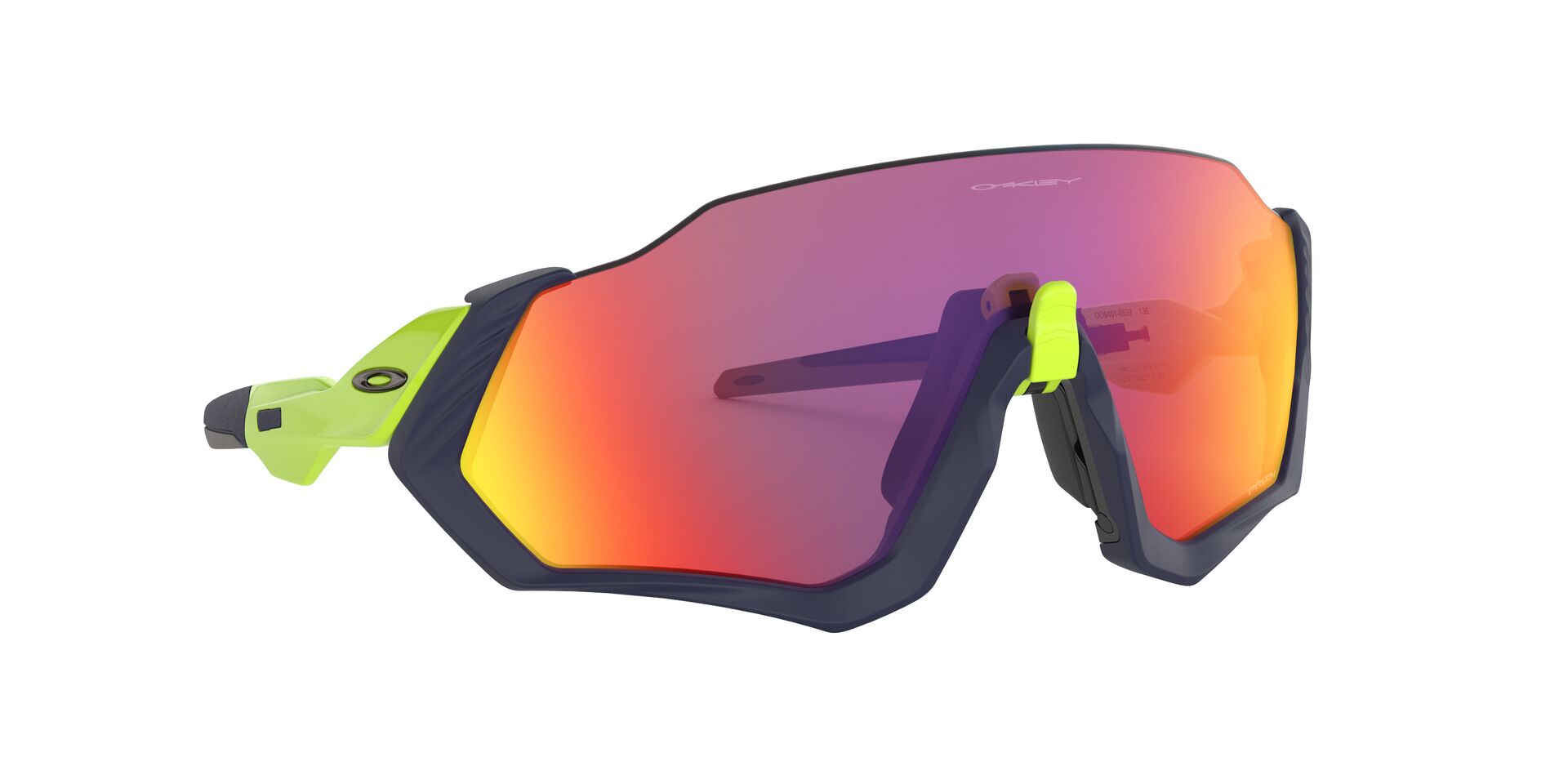 Oakley Flight Jacket Sonnenbrille Matte Navy, Prizm Road 