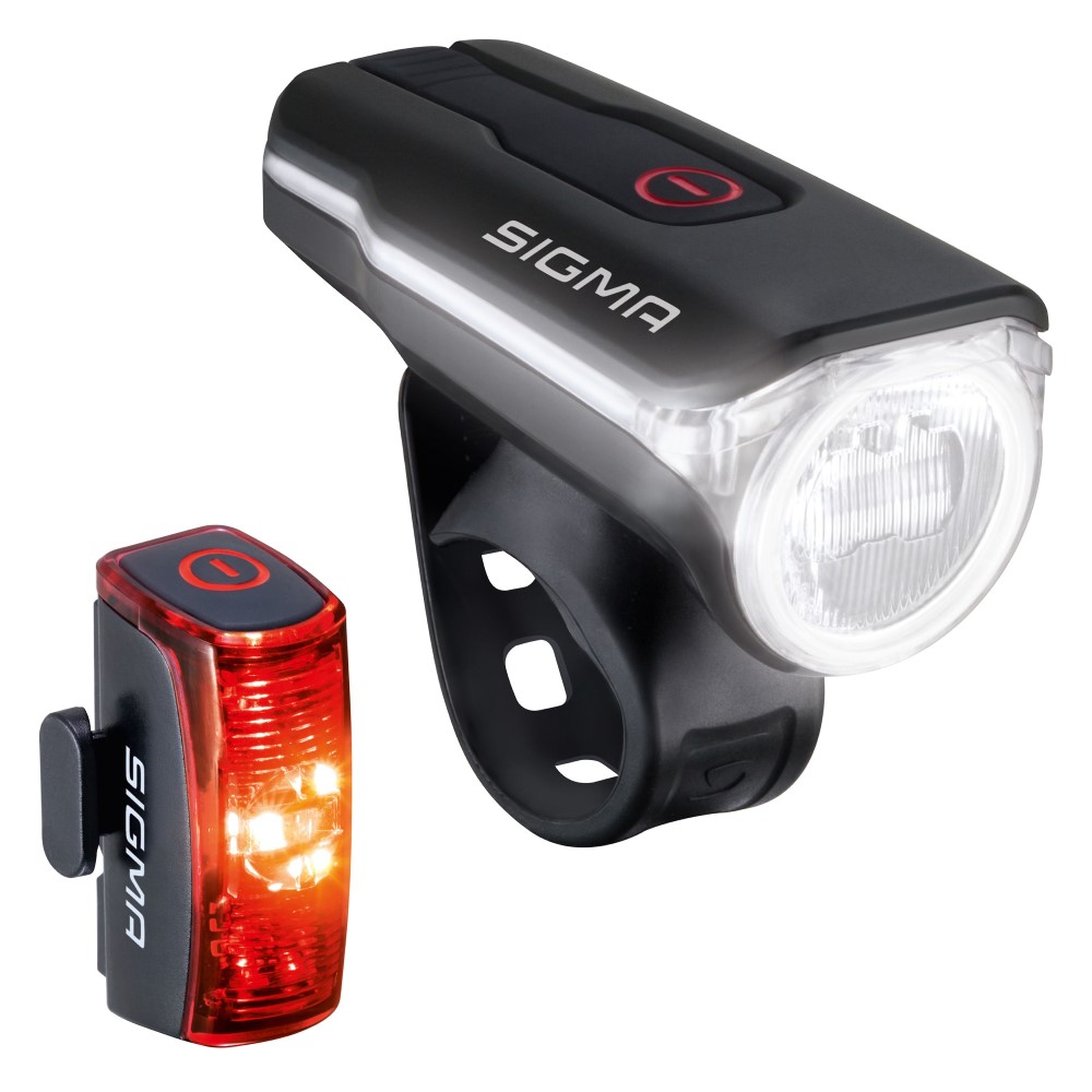 Sigma Sport AURA 60 Frontlicht + Infinity Rücklicht LED Lampenset  