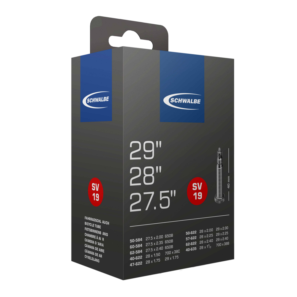Schwalbe Schlauch Nr. 19 27.5"/28"/29"x1.50-2.40 40/62-584/635 SV 40mm  