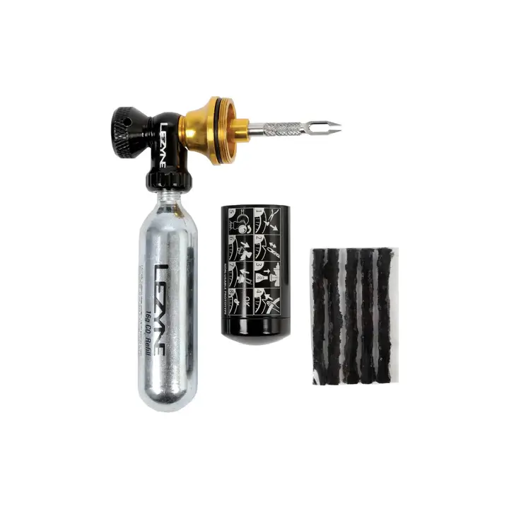 Lezyne Tubeless CO2 Blaster + 2 x 20 g CO2 Reifenreparatursatz