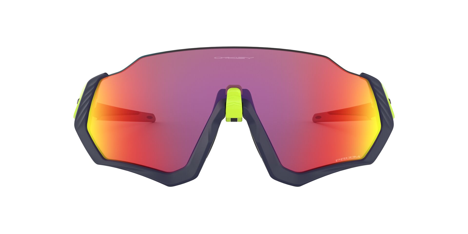 Oakley Flight Jacket Sonnenbrille Matte Navy, Prizm Road 