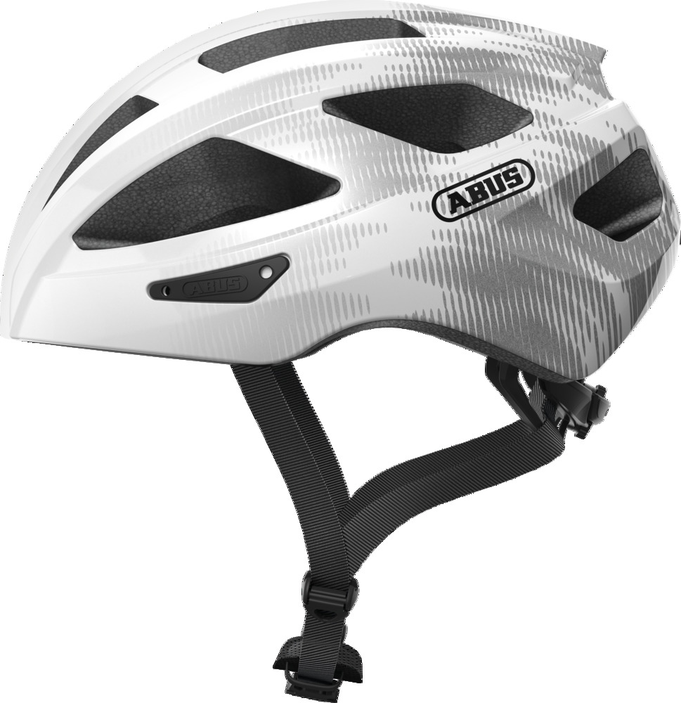 ABUS  Macator Helm white silver